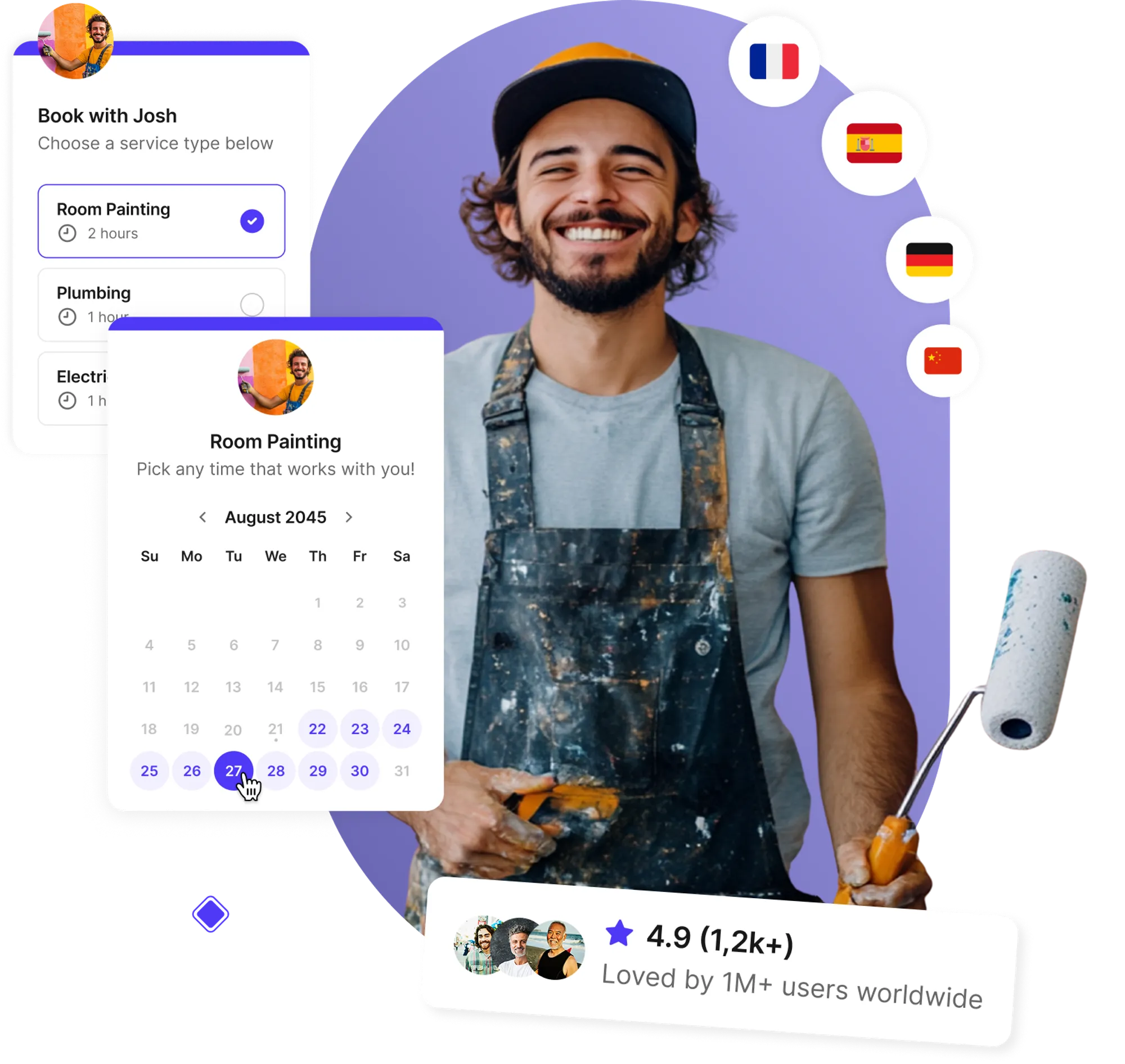 Service industry scheduling software