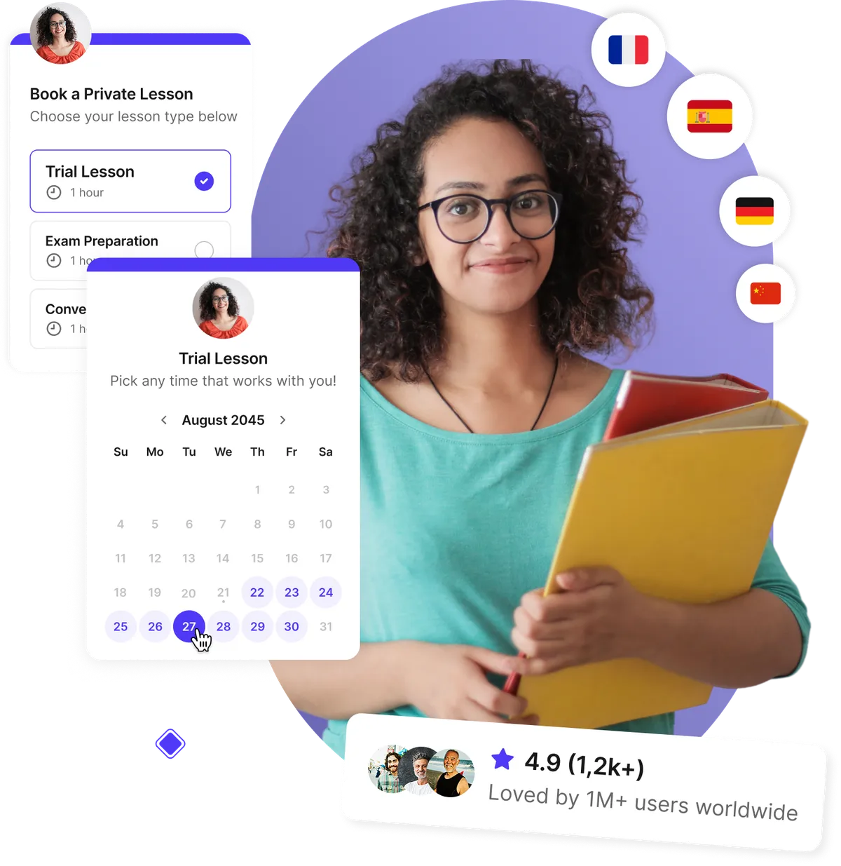 private lesson scheduling calendar for teachers