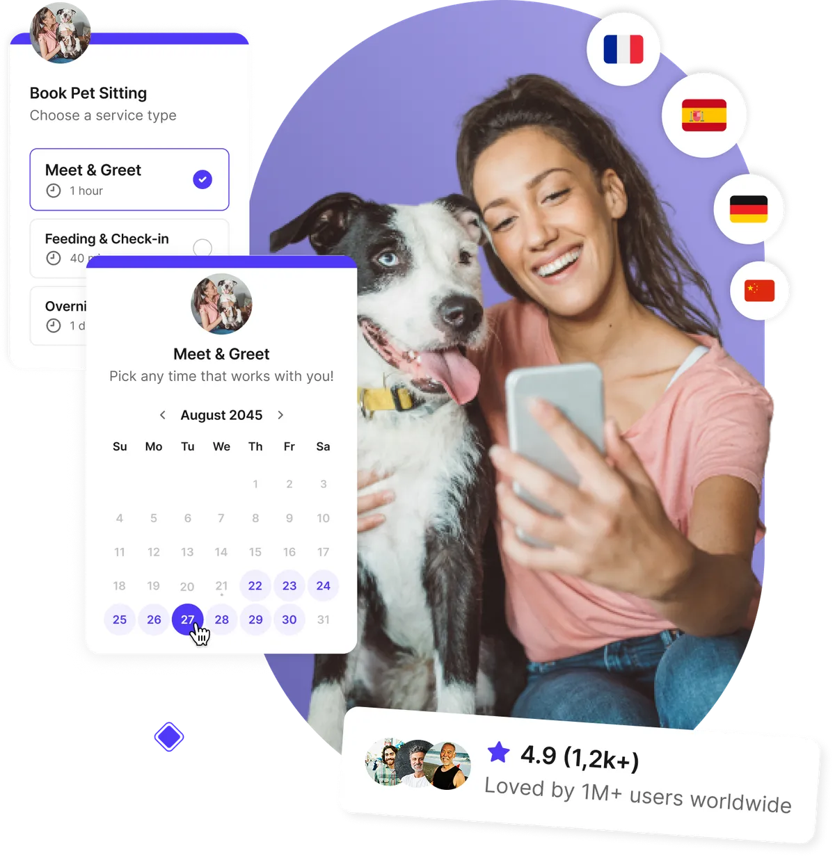 Pet sitting booking system