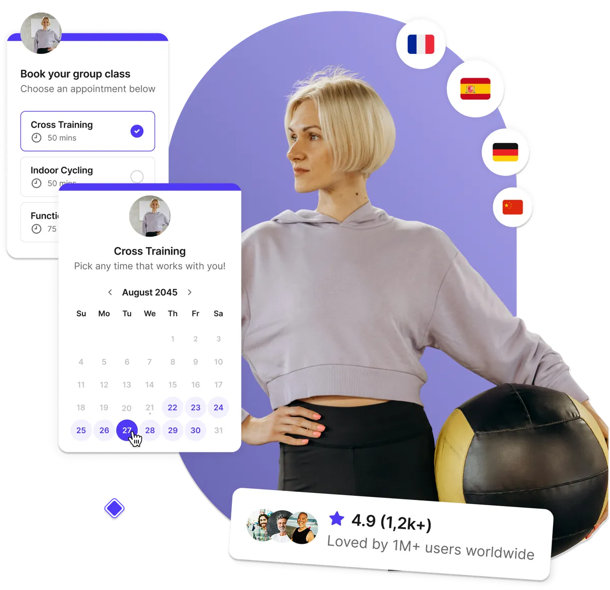 Logiciel réservation cours fitness