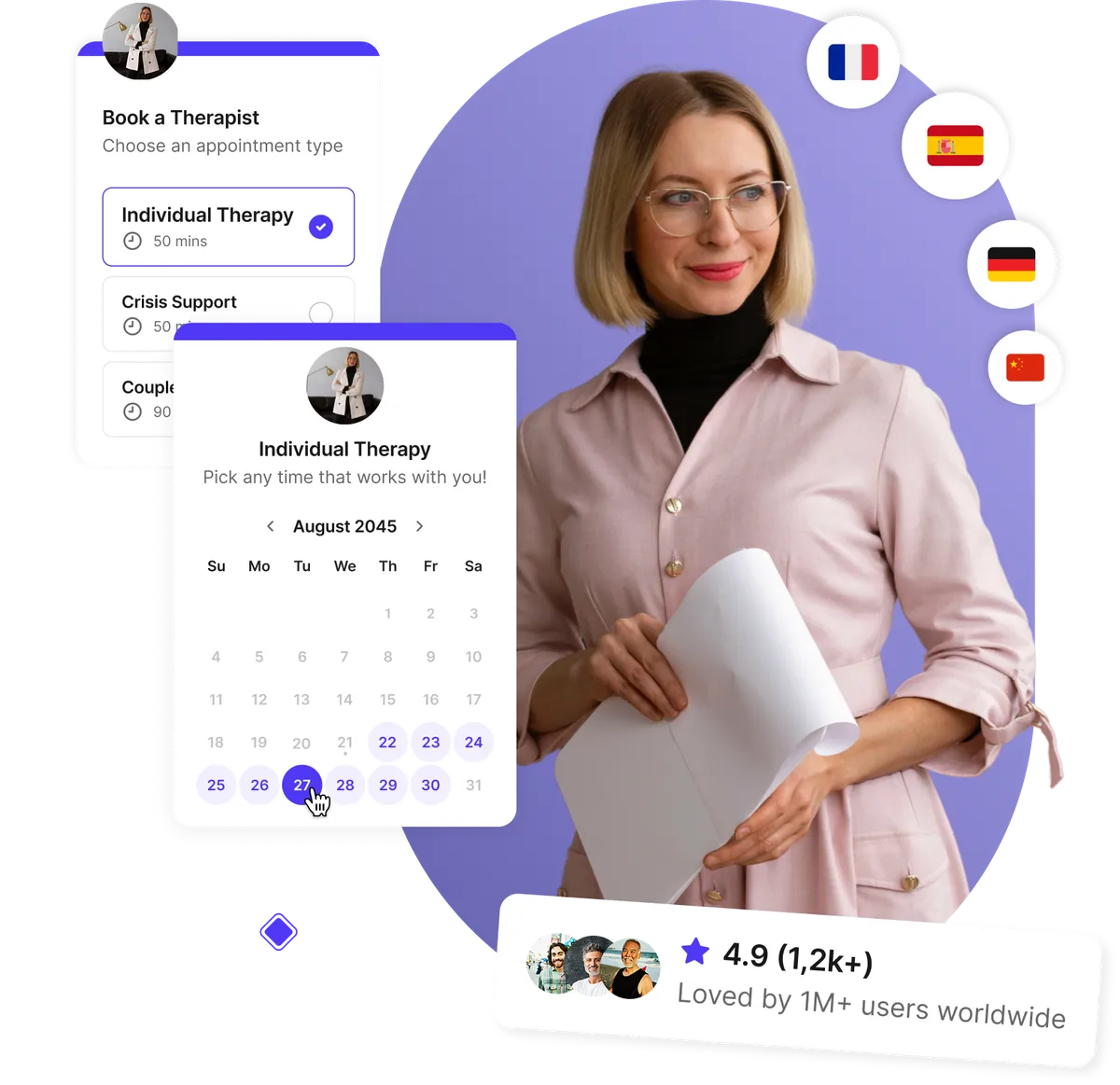 Logiciel de prise de rendez-vous pour thérapeutes