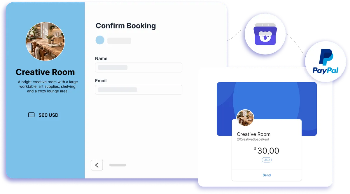 PayPal integration with Koalendar