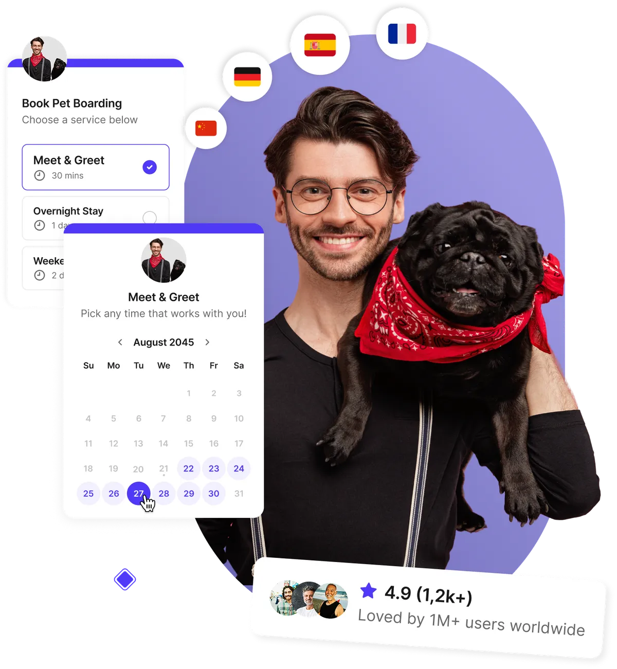 Système de réservation de pension pour chiens