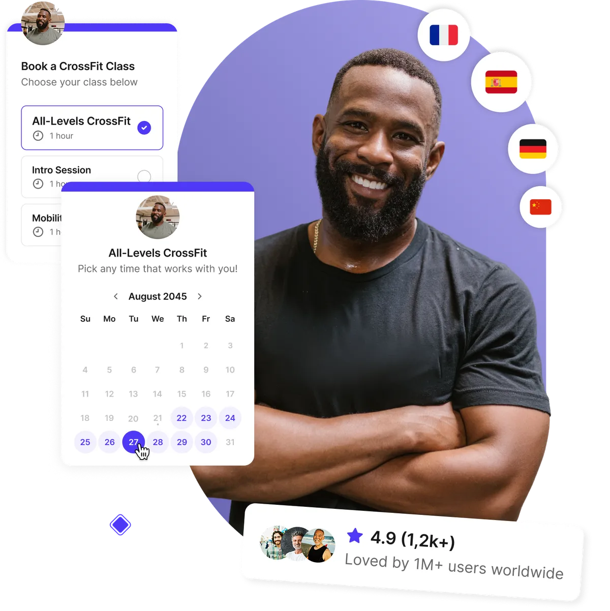 CrossFit gym class scheduler for members and coaches