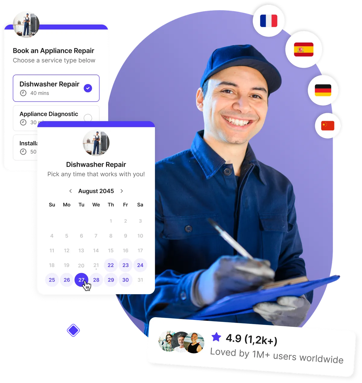 Software de programación de reparación de electrodomésticos