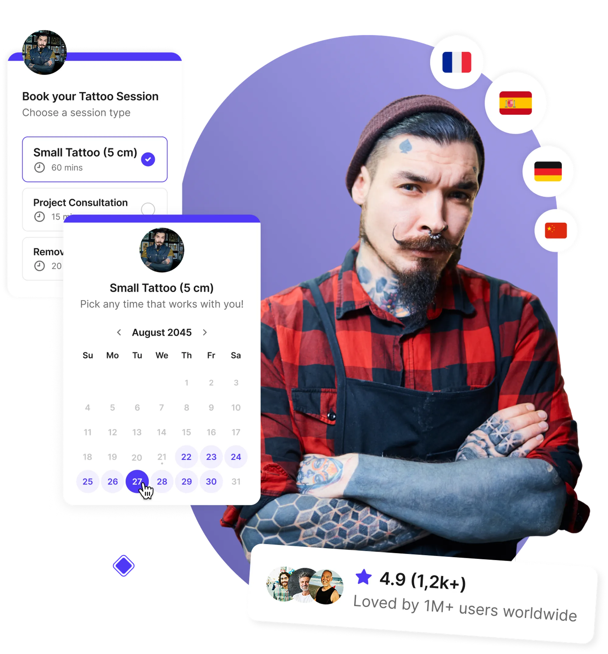 Tattoo studio scheduling software