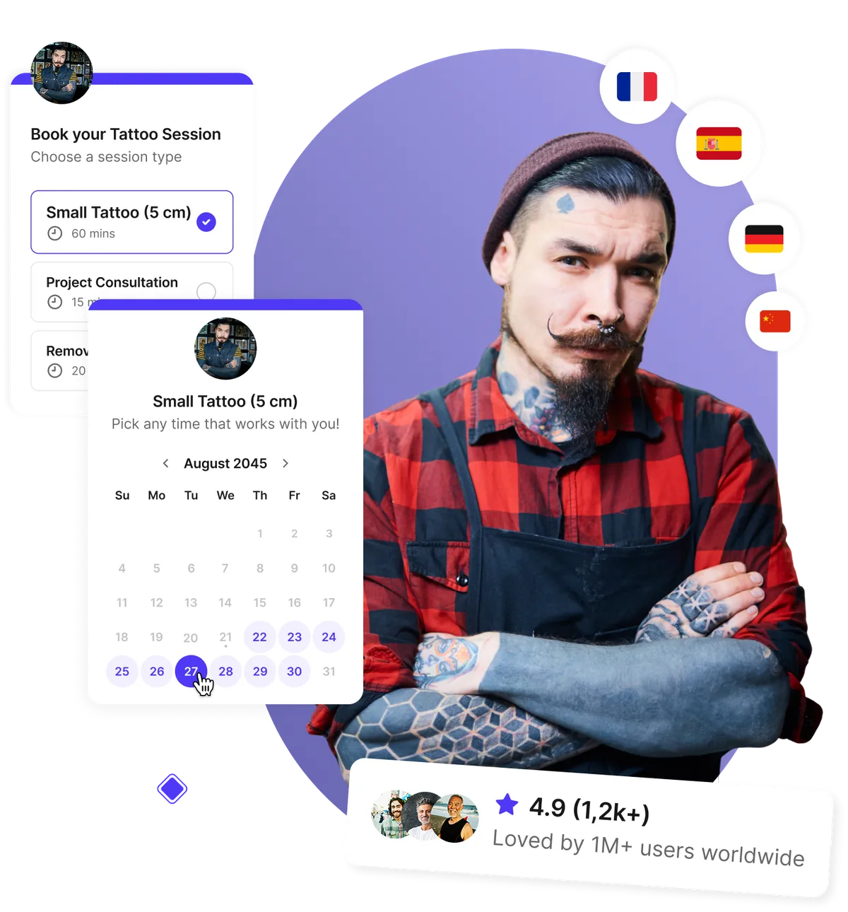Tattoo studio scheduling software