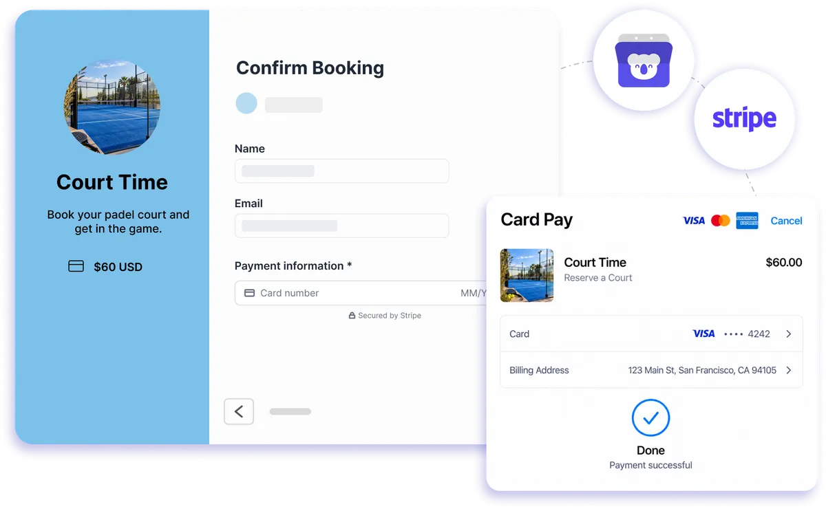 Stripe integration with Koalendar