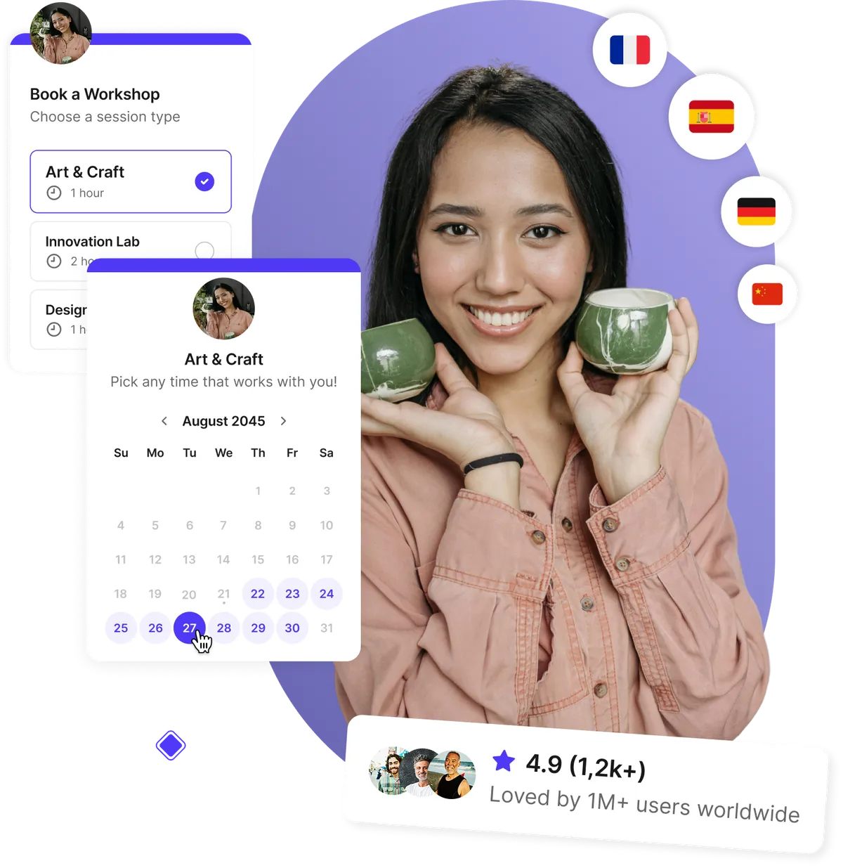 Workshop scheduling software interface