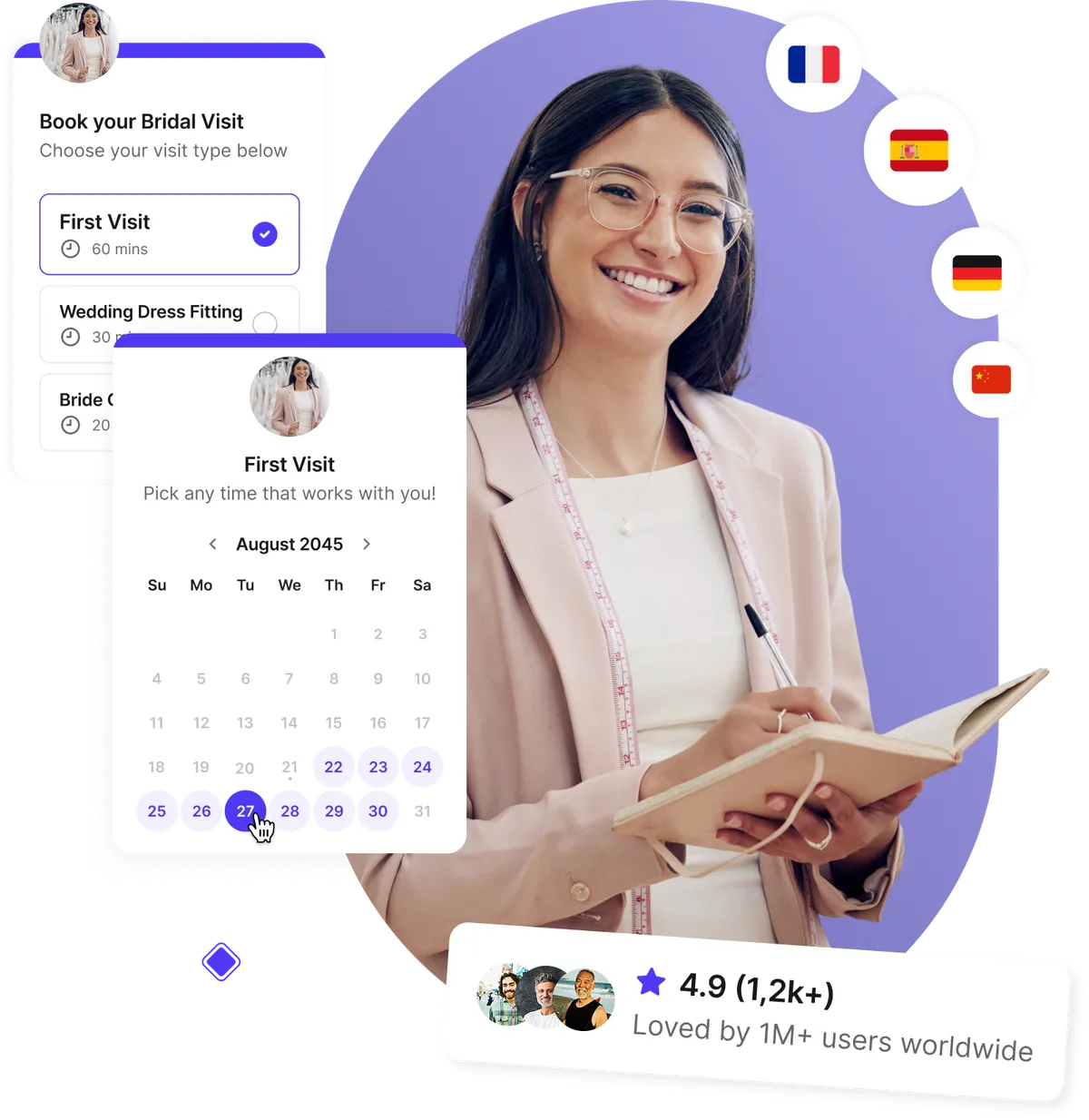 Logiciel de rendez-vous salon de mariage
