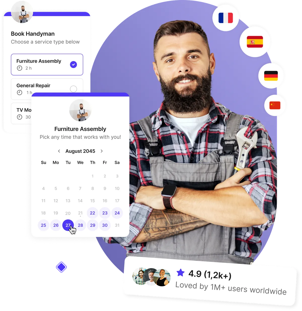 Logiciel de planification de réparation d'électroménager