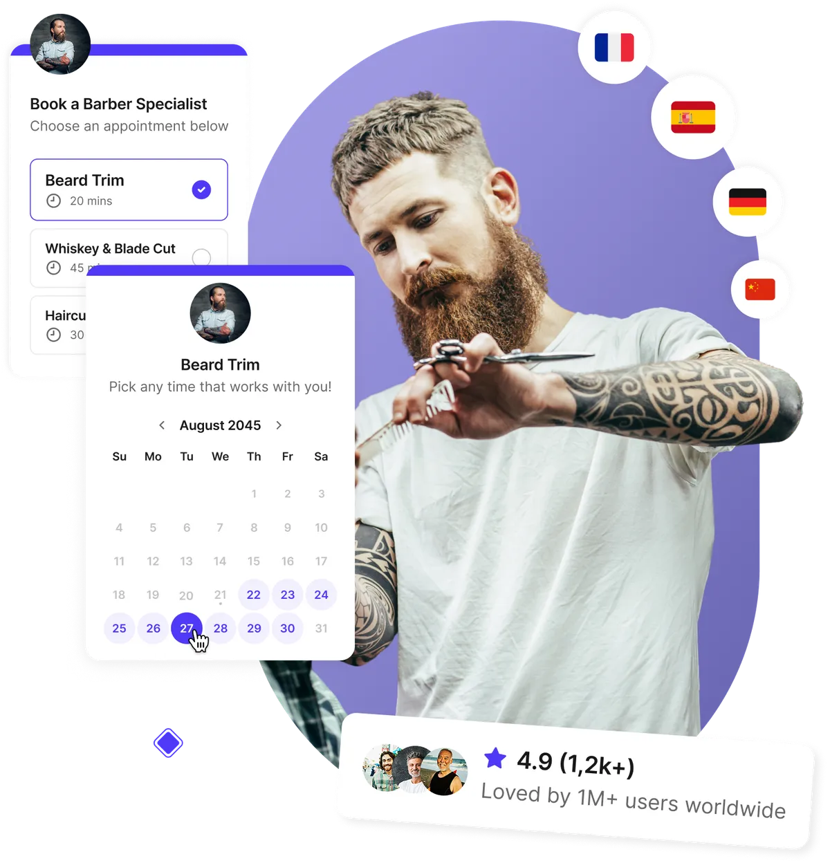 Logiciel de prise de rendez-vous pour barbiers