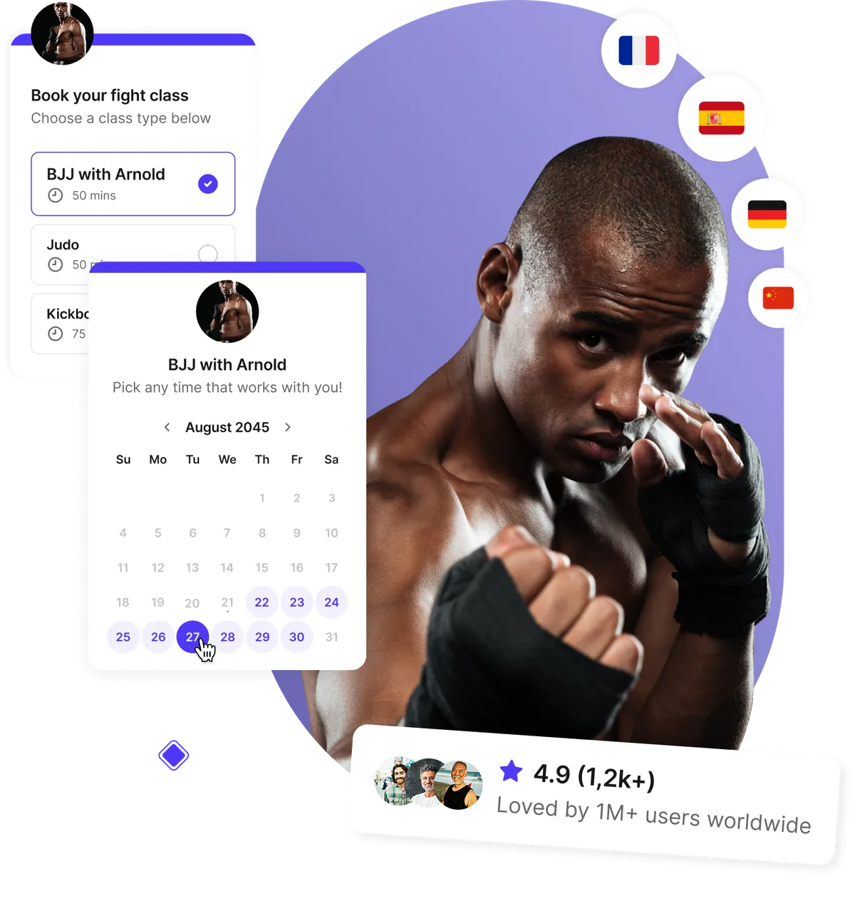 Logiciel planification arts martiaux