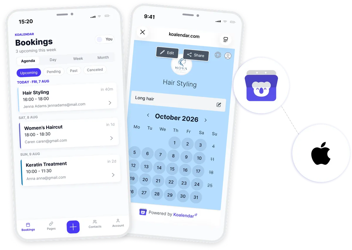 iPhone integration with Koalendar