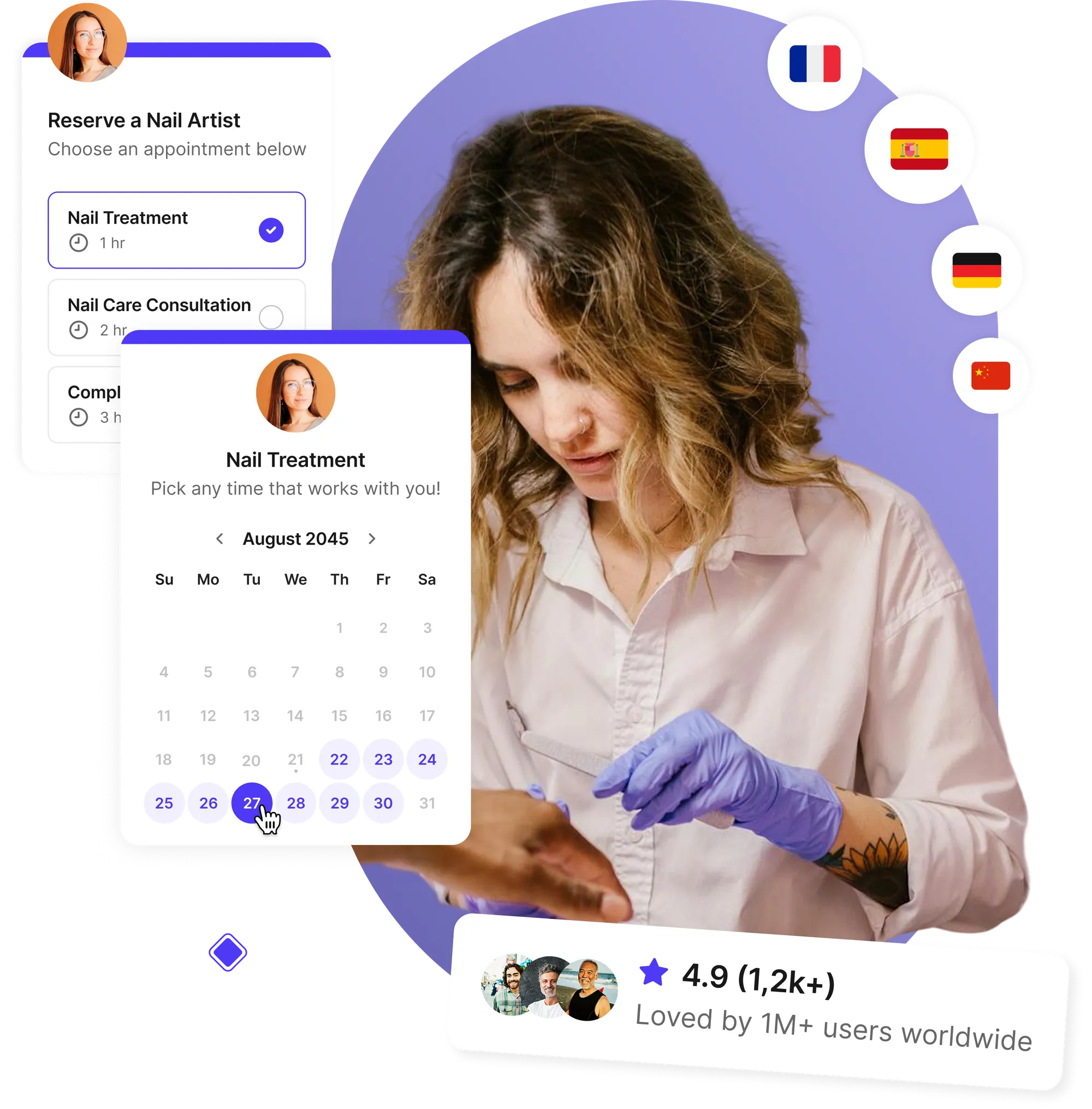 Nail salon scheduling software