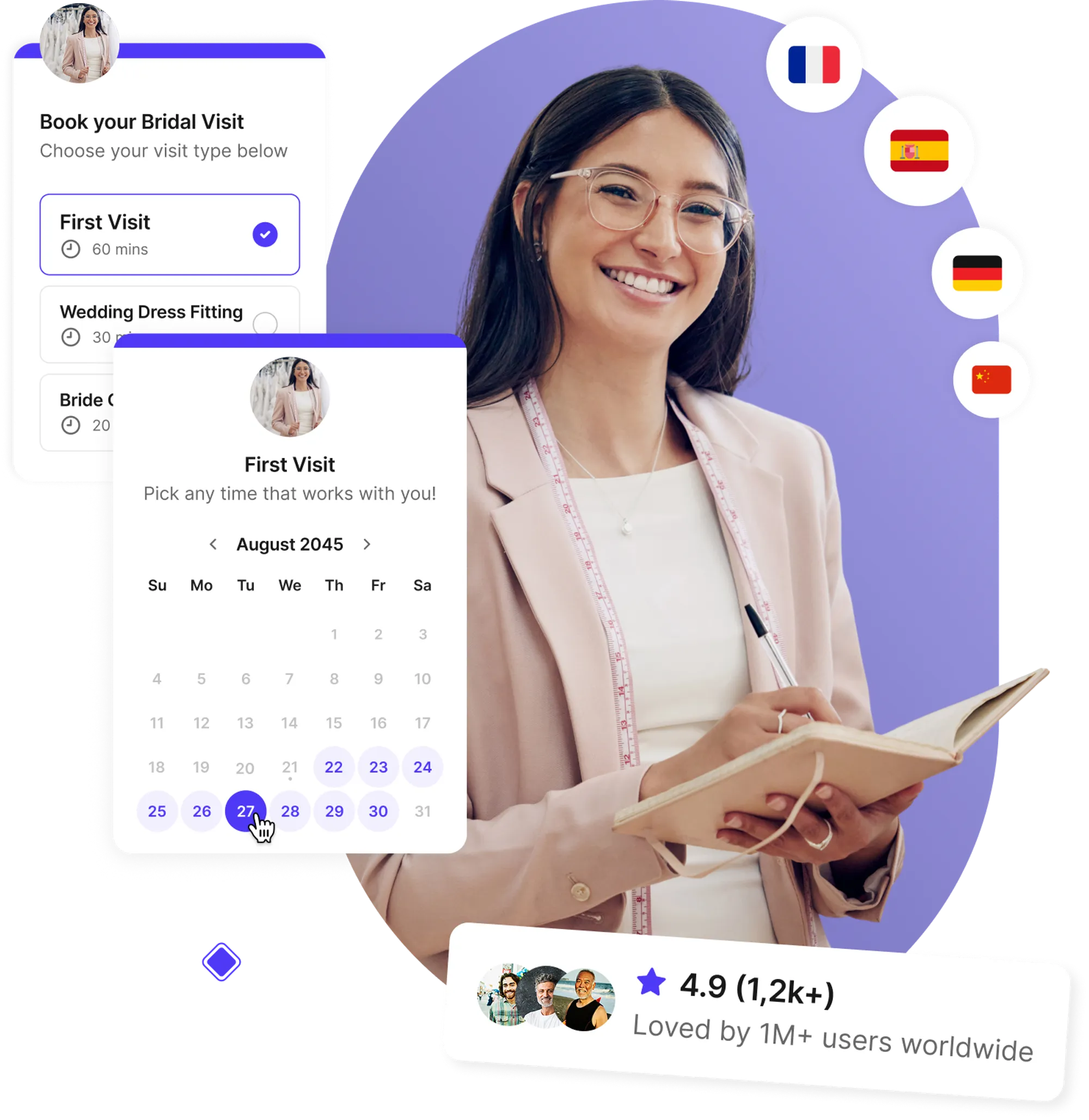Bridal salon appointment software
