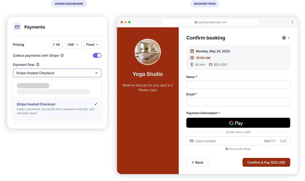Take Google Pay payments for appointments
