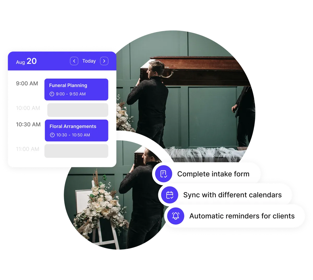 funeral arrangement scheduling system