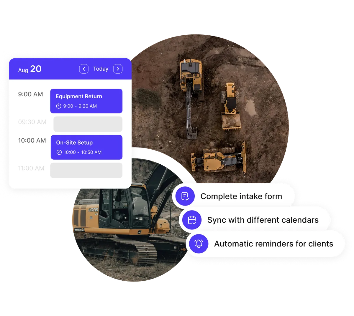 Disponibilité de location de matériel en temps réel