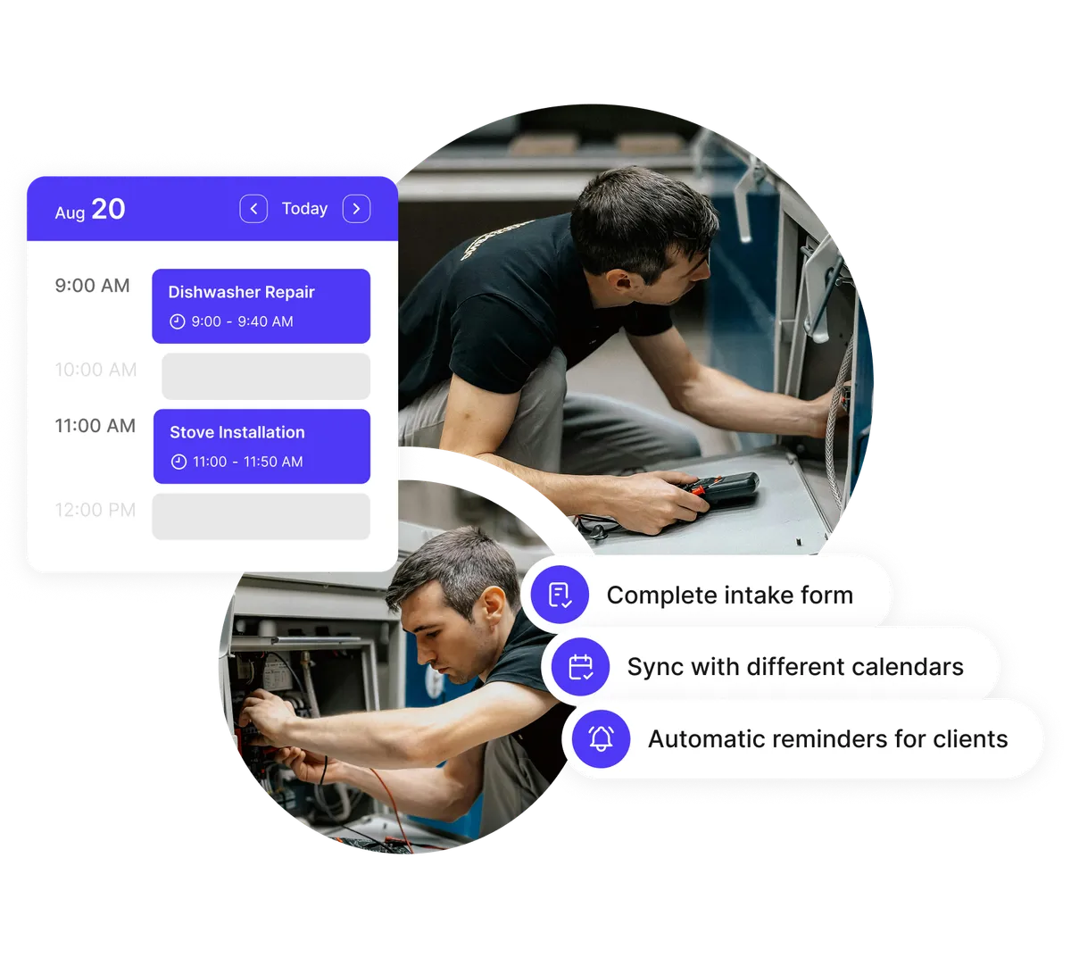 calendario de programación de técnicos