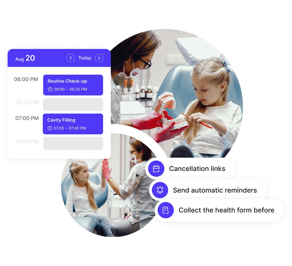 Calendrier de planification pour cabinet dentaire