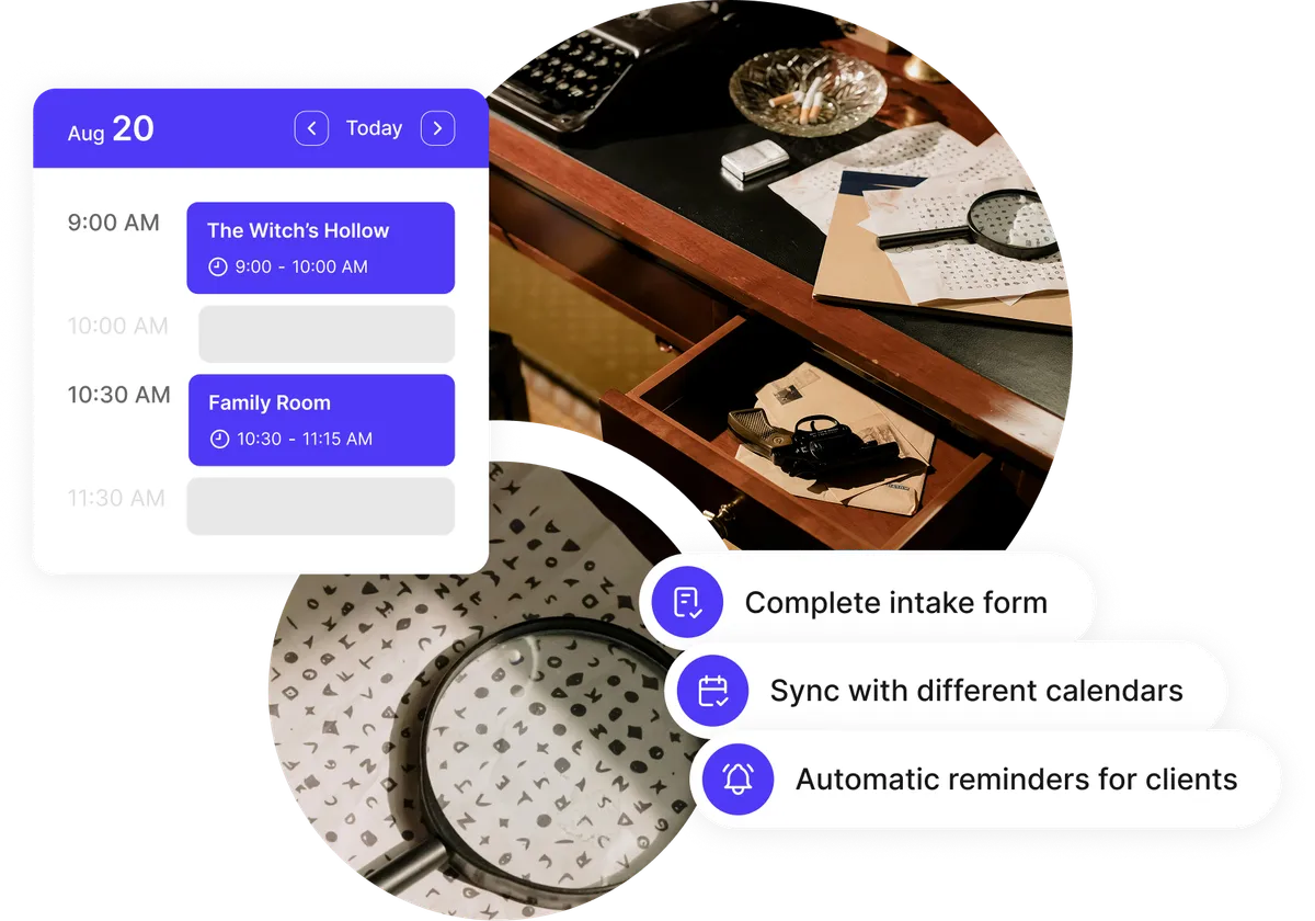 Gestion salles escape room