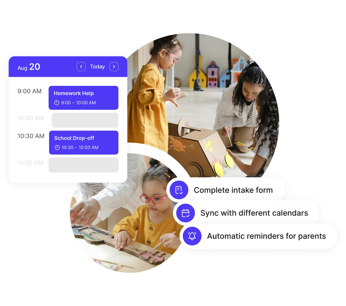 Planification des équipes de prestataires de garde d'enfants