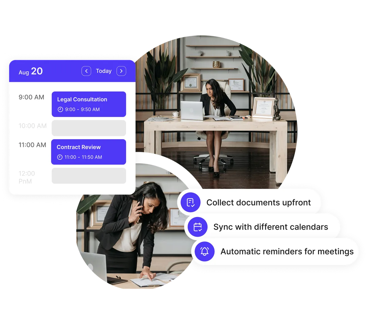 Calendrier planification multi-avocats