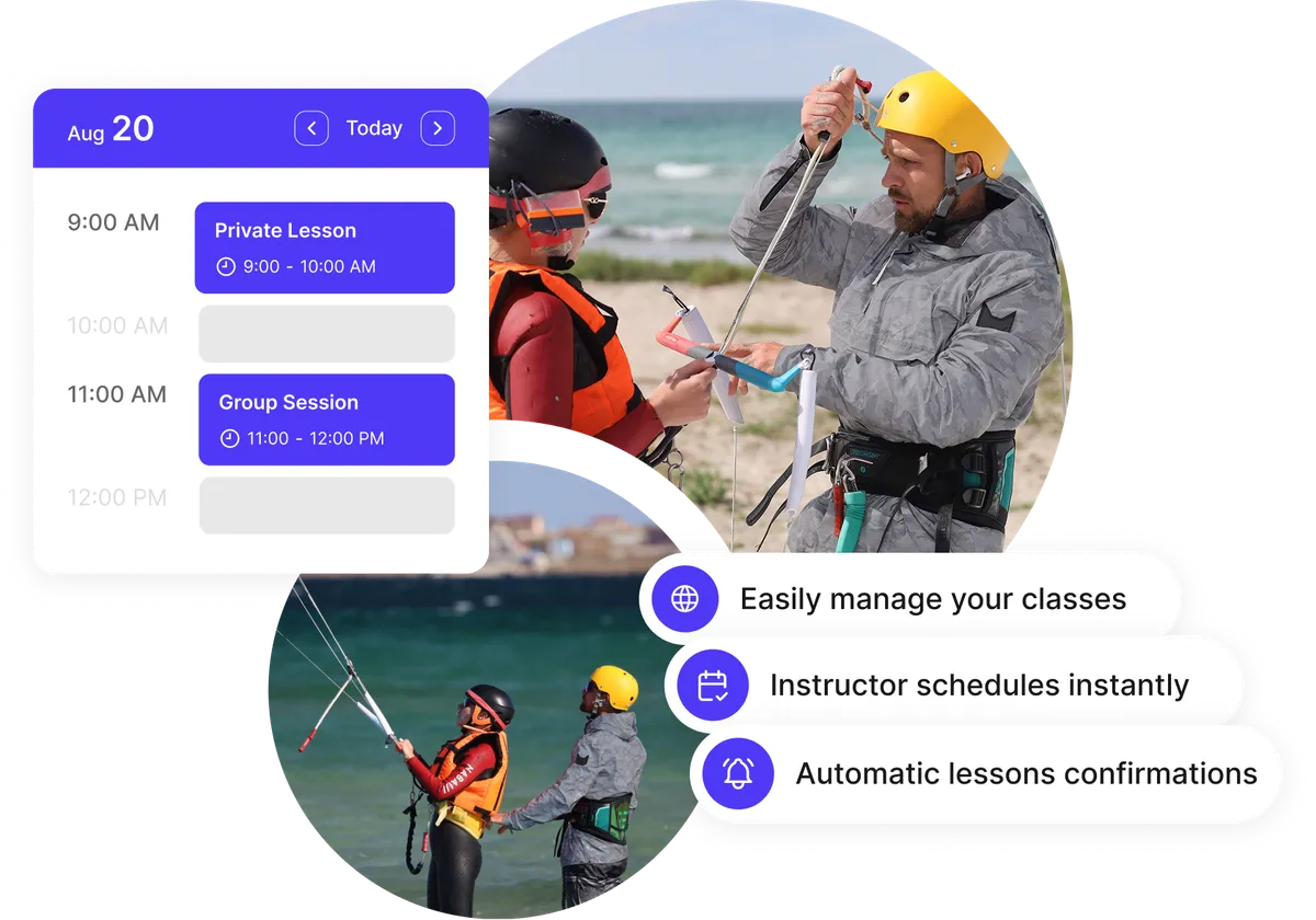 trainer scheduling software with a clear class agenda