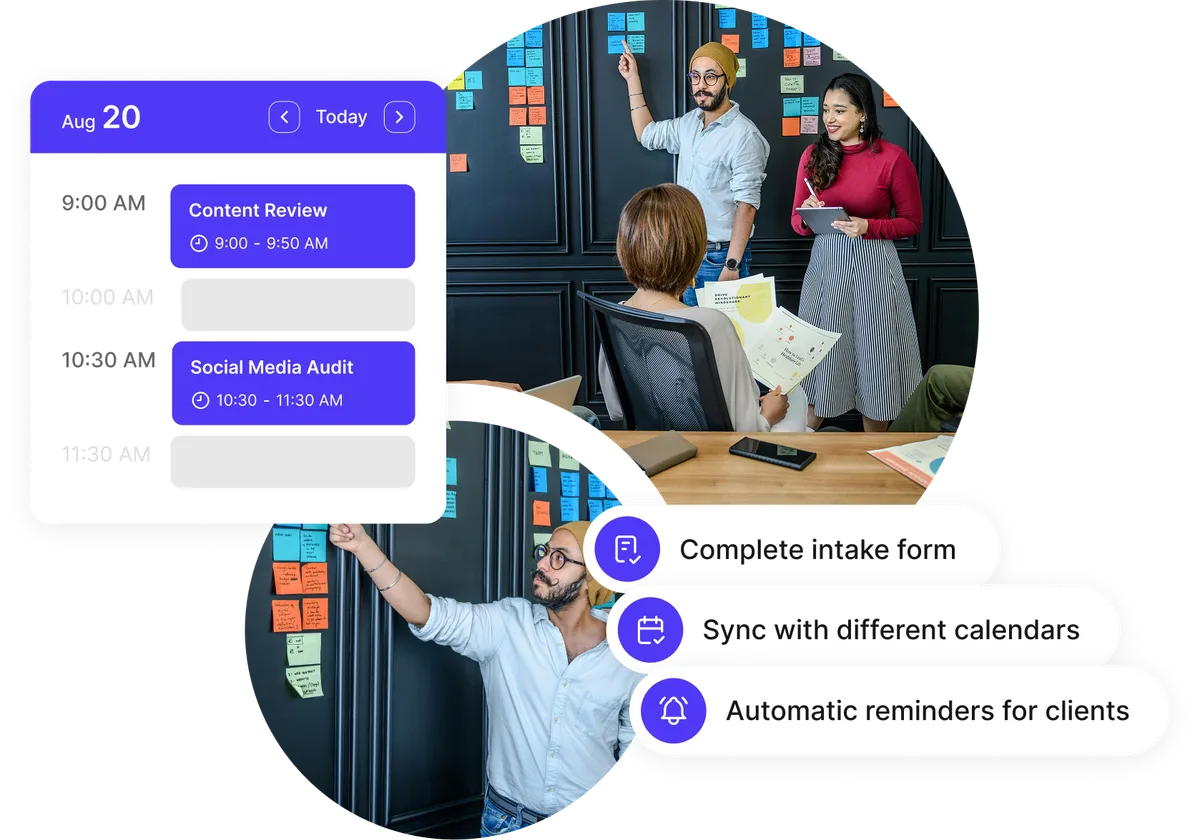Calendrier réunions marketing