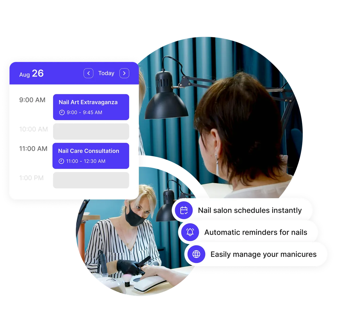 Planification du personnel salon de manucure