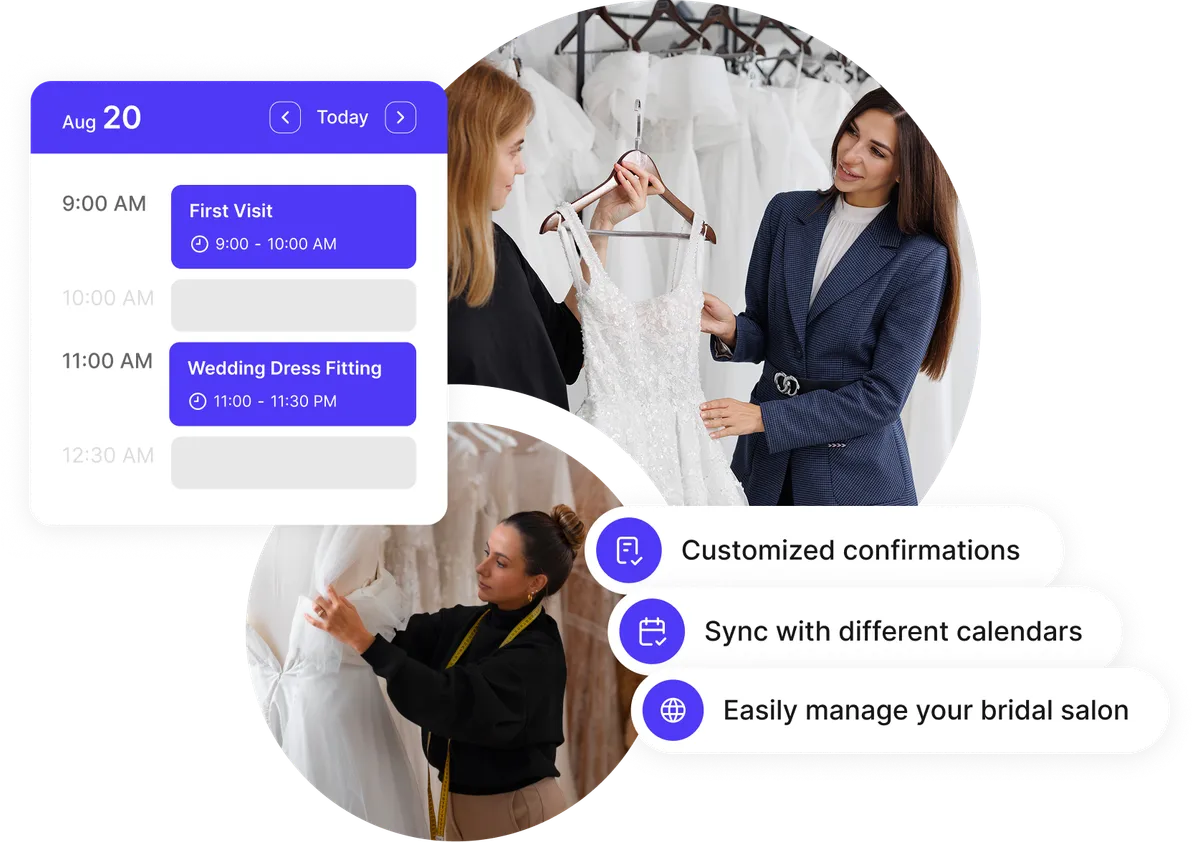 Système de réservation salon de mariage